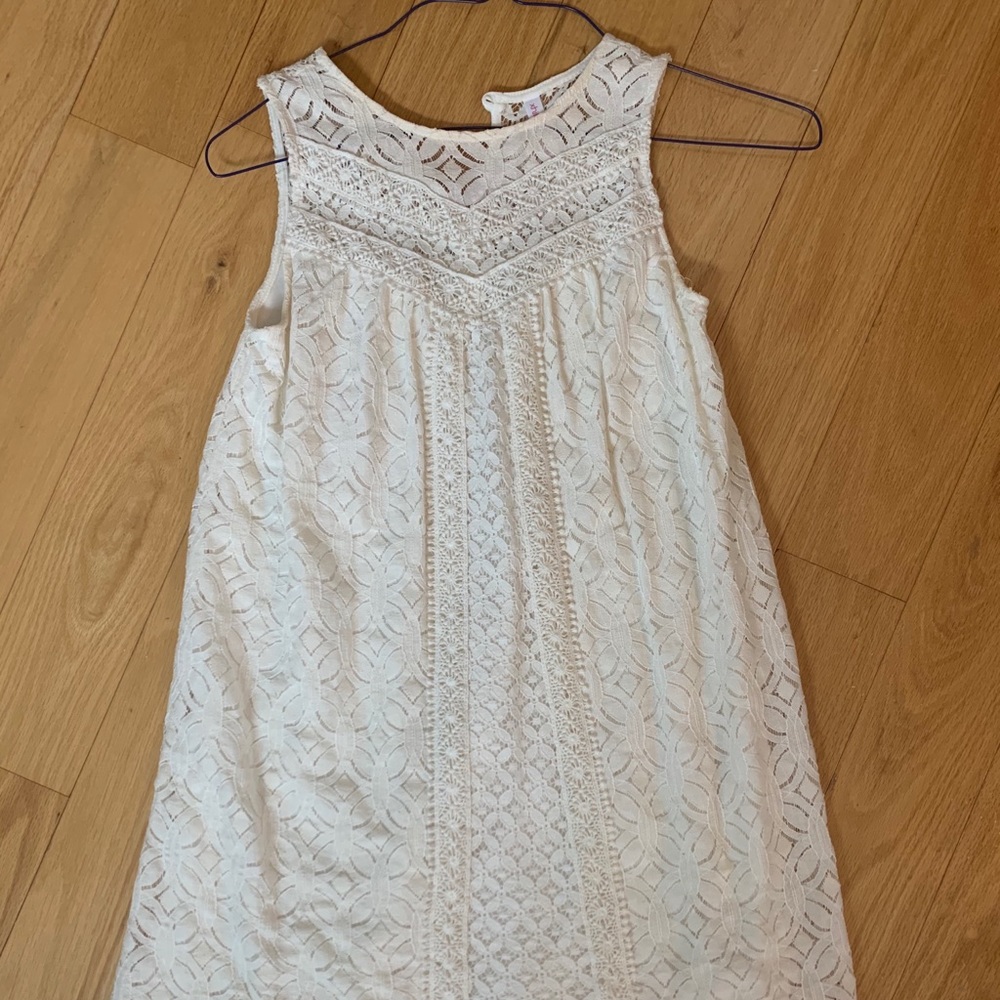 Cream Lace Dress